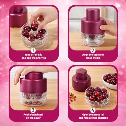 YYP 7-in-1 Cherry Pitter Tool for Effortless Seed Removal