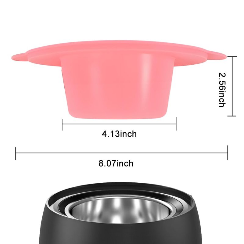 14 oz Silicone Wax Warmer Liner, Silicone Wax Bowl for Wax Warmer, Non-Stick Wax Melt Warmer Wax Pot Replacement, Reusable Wax Melt Liner with 100 Pcs Waxing Sticks Body Hair Removal Sticks (Purple)
