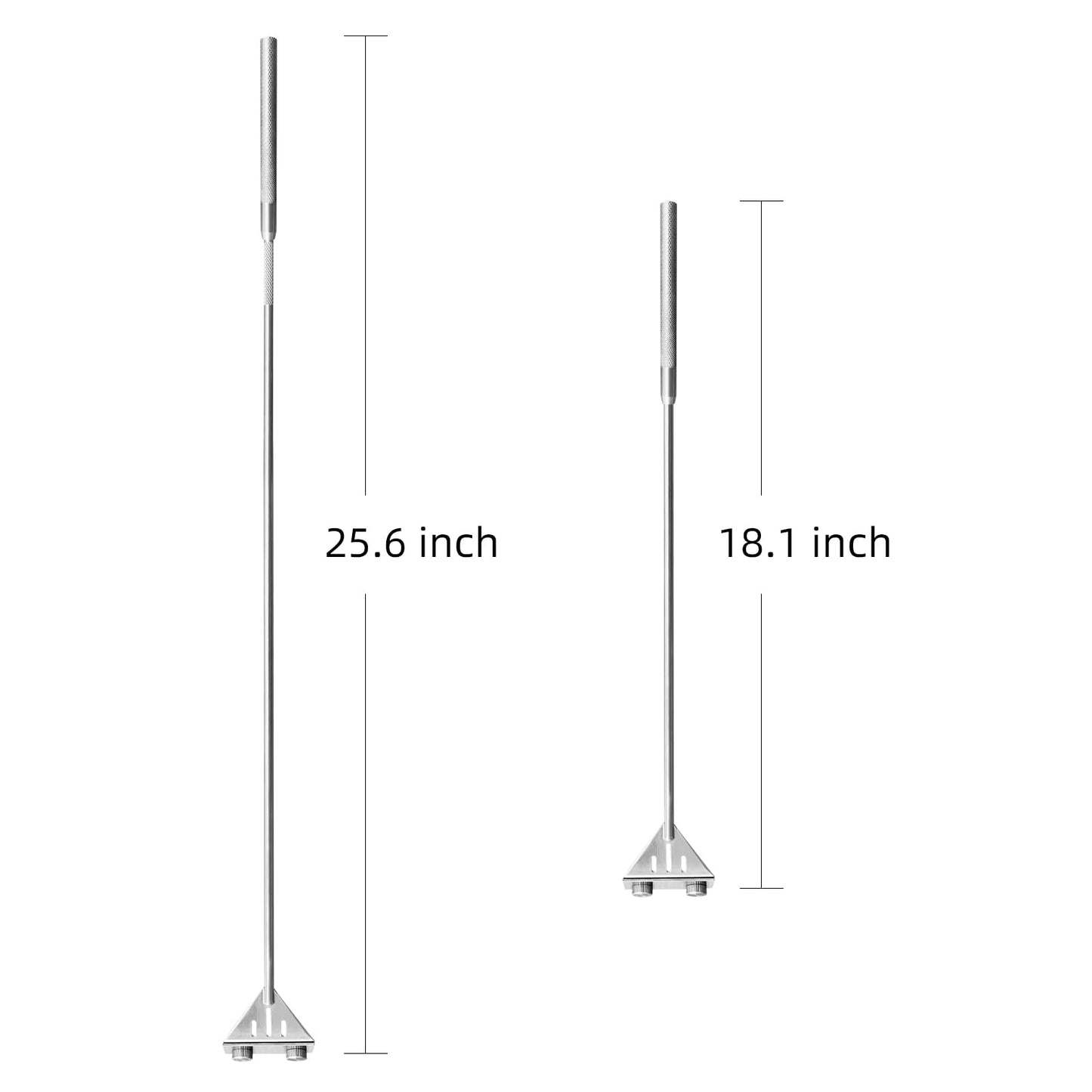 Kirecoo Algae Scraper for Glass Aquariums, 25.6" Fish Tank Cleaner, Stainless Steel Algae Scraper for Fish Tank with 10 Blades, Aquarium Glass Cleaning Tools, Cleaning Accessories