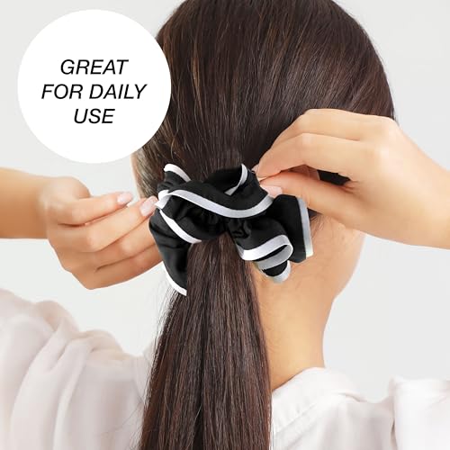 Reebok Reflective Hair Scrunchies - 2-Piece Athletic Gym Accessory Set
