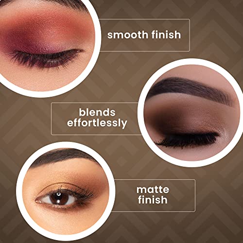 Ccolor Matte Natural 9-Color Eyeshadow Palette - Highly Pigmented