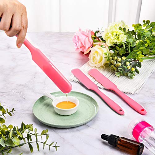 Mudder 3-Pack Silicone Wax Spatulas for Hair Removal - Non-Stick Applicators