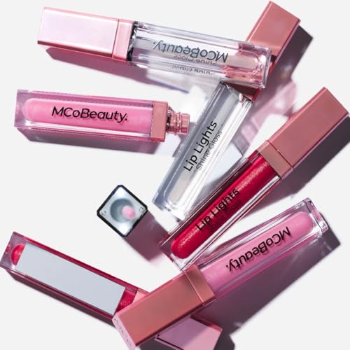 MCoBeauty Lip Lights High Shine Gloss Clear with Built-in LED & Mirror