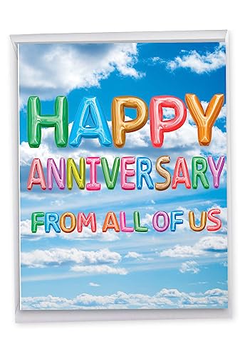 Jumbo Wedding Anniversary Card - Happy Anniversary from All of Us