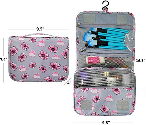 Trawila Hanging Toiletry Bag - Water-Resistant Travel Organizer for Cosmetics