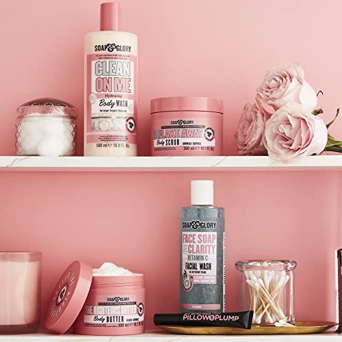Soap & Glory Face Soap & Clarity 3-in-1 Cleansing Gel, 11.8 oz - Vitamin C Exfoliating Facial Wash