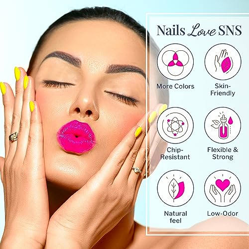 SNS Nail Dip Powder 1.5oz Crystal Jelly Neon Glow Color - Long Lasting & Healthy Nails