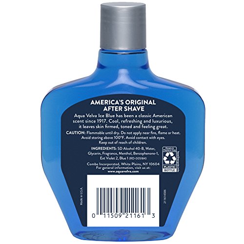Aqua Velva Classic Ice Blue After Shave, 7 oz - Soothing & Refreshing