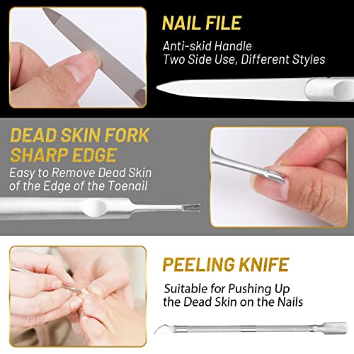 Modacraft 10-Piece Professional Ingrown Toenail Clipper & Pedicure Tool Kit