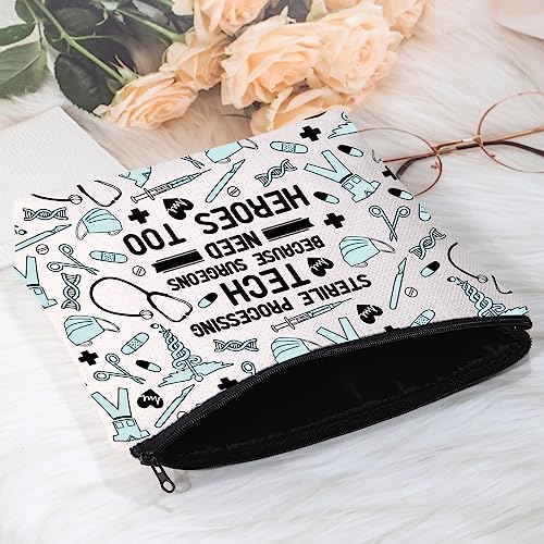 Sterile Processing Tech Gift Cosmetic Bag - Surgical Tech Canvas Pouch