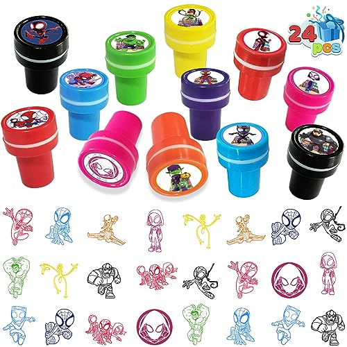 24 PCS Cartoon Stampers Party Favor Kit for Birthday Celebrations