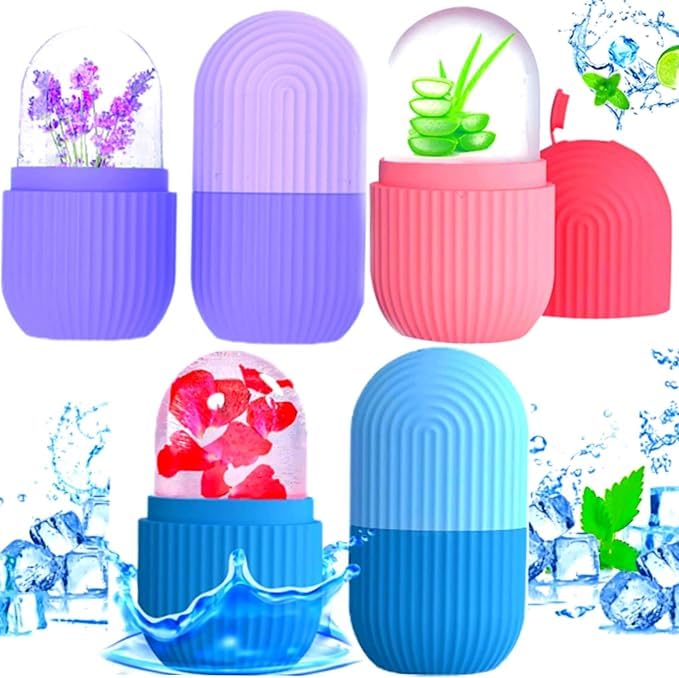 Ice Roller for Face & Body - Cold Therapy Massage for Puffiness & Skin Brightening