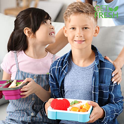 Cute Dog Mini Ice Packs for Kids Lunch Boxes - 4-Pack