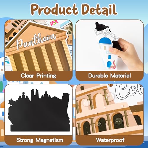 Mediterranean Cruise Magnetic Door Decorations - 5PCS Set