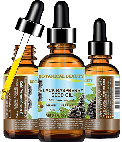 Botanical Beauty Black Raspberry Seed Oil - 100% Pure Cold Pressed Carrier Oil