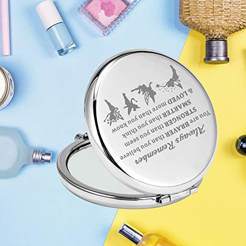 KEYCHIN Inspirational Pocket Mirror - Engraved Fairy Tale Makeup Mirror