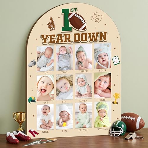R HORSE 3D Football Photo Frame for Baby's 1st Year Milestones