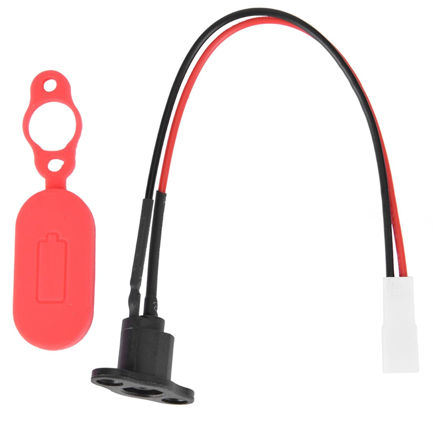 Qiilu Electric Scooter Charger Port Aovo Pro Charging Port Gel Silicone Sleeve Charging Port with Waterproof Cover for M365 Electric Scooter Sory