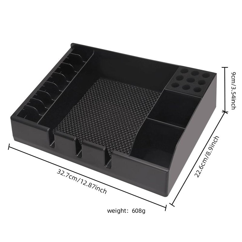 Professional Barber Tray Station – Multi-Functional Hair Clipper & Trimmer Holder with Detachable Design, Non-Slip Base (12.87" x 8.9")