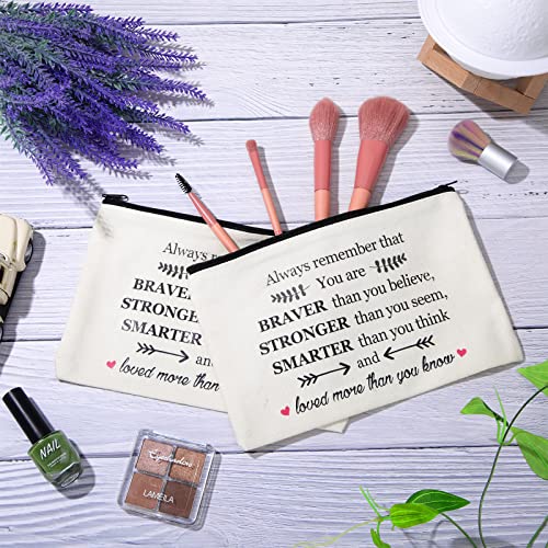 Saintrygo 14-Piece Inspirational Makeup Bag Set for Women