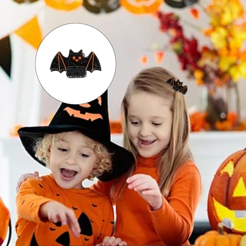 Mtruil Halloween Hair Claw Clips Set - Pumpkin Ghost Bat Design, Style 3, 12 Pieces