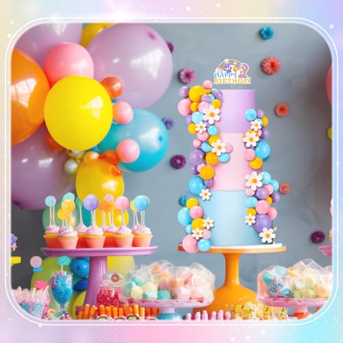 Dog-Themed 63 Pcs Cake Toppers for 2nd Birthday Celebration