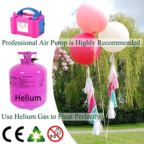 24 Inch Light Pink Latex Balloons - 5 Pack for Party Decorations