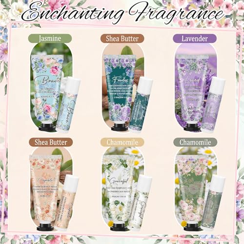 Loopeer Christian Hand Cream & Lip Balm Gift Set - 18 Sets, Bible Verses