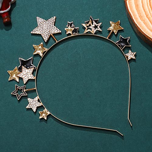 New Year Eve Glitter Star Headband B for Women & Girls - Holiday Party Hair Accessory