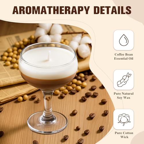 Espresso Martini Candle - Scented Soy Wax Coffee Candle Gift