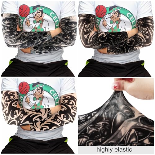 YARIEW Unisex Temporary Tattoo Sleeves for Sun Protection