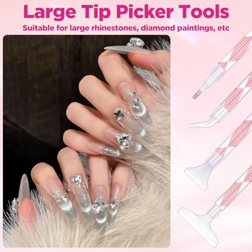 Rhinestone Picker Tool Kit with 8 Tips for Nail Art & Jewelry Crafting