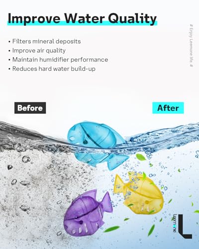 Humidifier Cleaning Fish - Purify Water, Prevent Hard Water Build-Up, 6 Pack