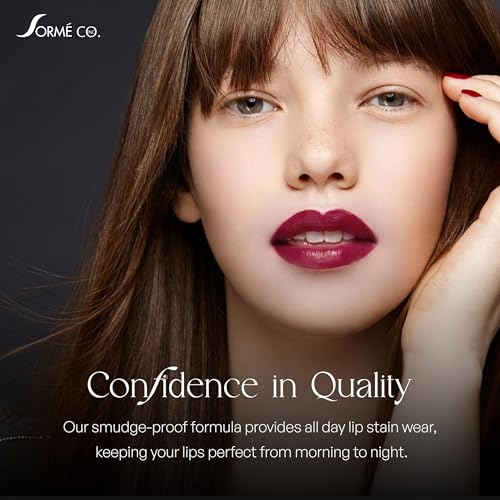 Sormé Smooch Proof Lip Stain - Long-Wearing Matte Felt-Tip Marker, Exposed