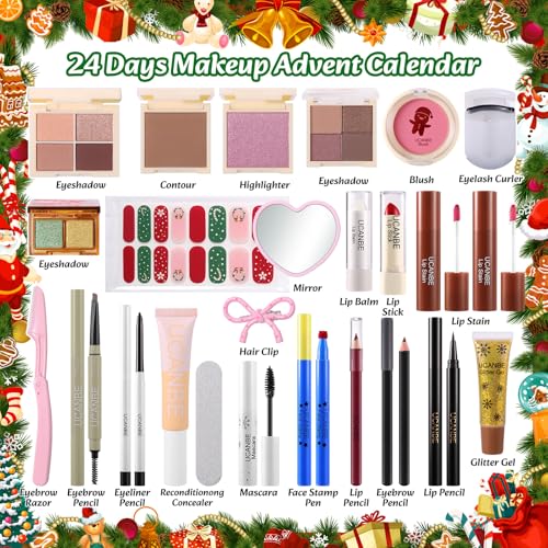 UCANBEMAKEUP 2025 Christmas Advent Calendar - 24 Days Beauty Gift Set