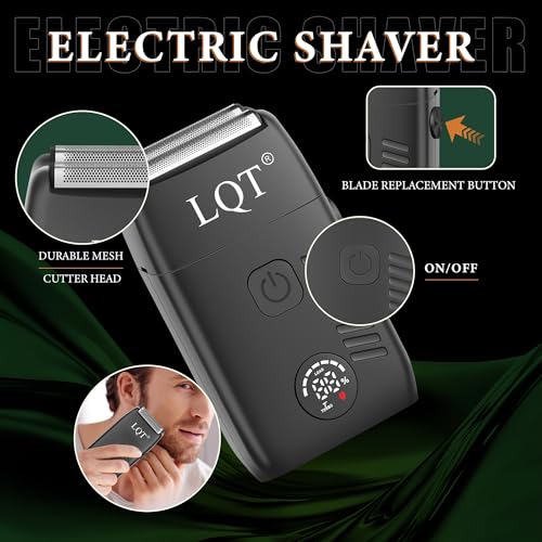 Professional Hair Clippers for Men with Ceramic T-Blade & Trimmer Kit