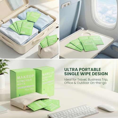 Coldcool Gentle Makeup Remover Wipes 30ct for Sensitive Skin, Waterproof & Travel-Friendly