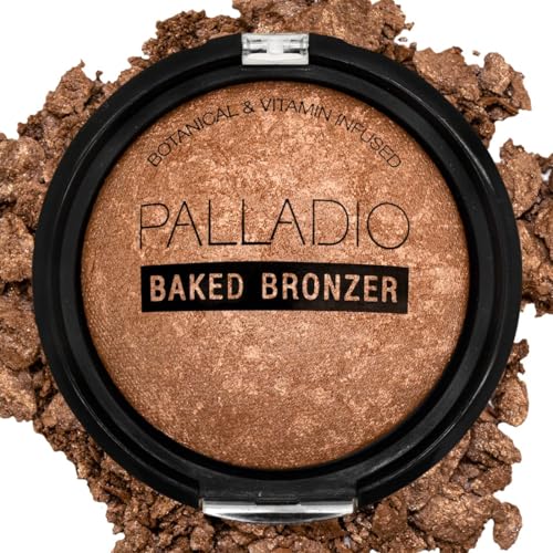 Palladio Baked Bronzer - Highly Pigmented Shimmery Glow