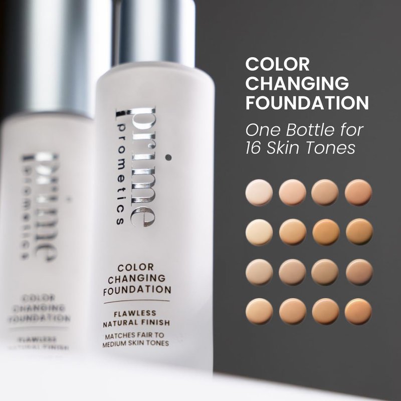 Color Changing Foundation for Mature Skin | Adapts to Your Tone - Buildable Light-to-Medium Coverage - 12-Hour Wear