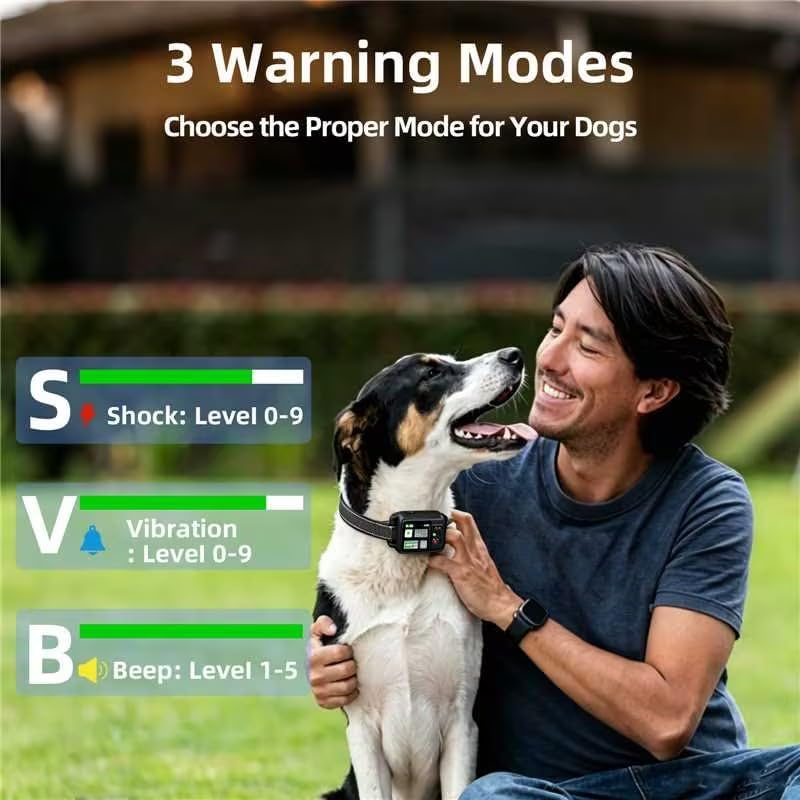 GPS Wireless Dog Fence System - Adjustable Range 49 to 6561ft | 3 Training Modes, Waterproof & Rechargeable