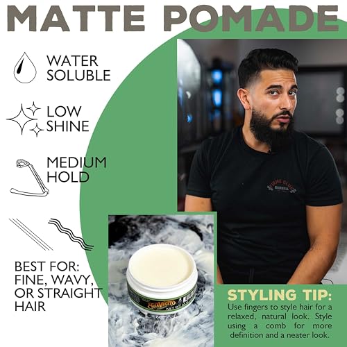 Suavecito Matte Pomade - Travel Size, 2.3 oz | Medium Hold, No Shine