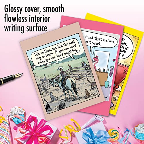 Funny Retro Cartoon Birthday Cards - Assortment Pack of 3