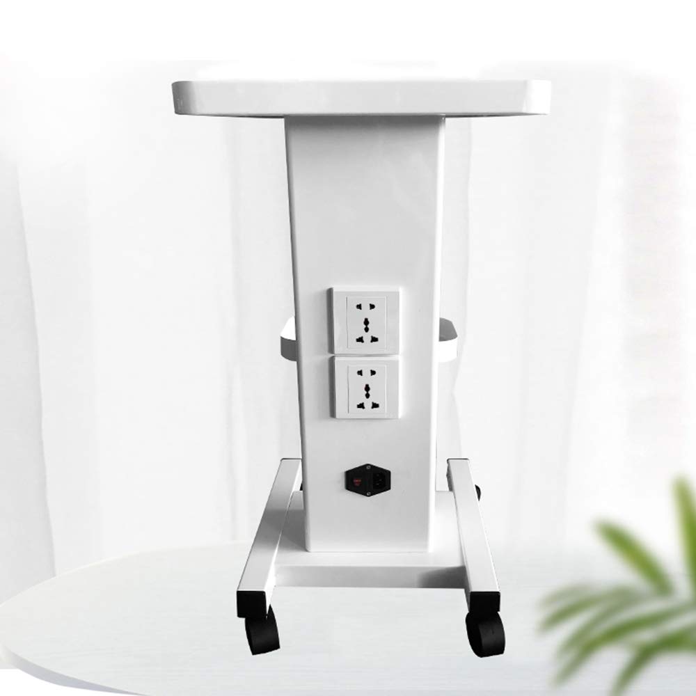 Premium Esthetician Cart with Socket and Wheels - Salon Trolley Cart with Handle, 110 lbs Weight Capacity - Ideal for Beauty Spa and Salon Use (Model 3)