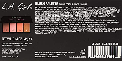 L.A. Girl Fanatic Blush Palette - Blushed Babe GBL422