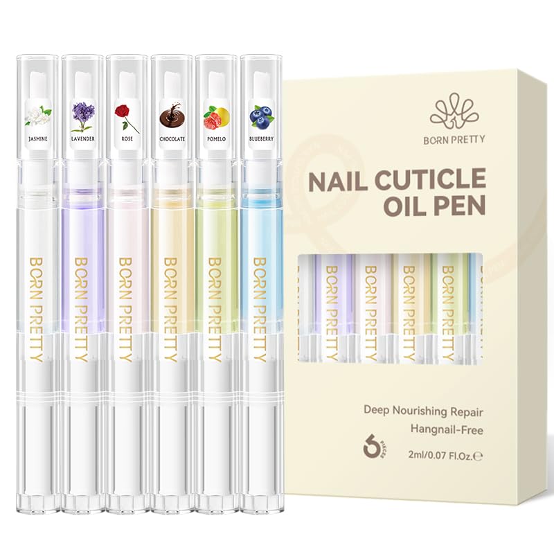 Born Pretty 6-Pack Cuticle Oil Pen Set for Nail Care
