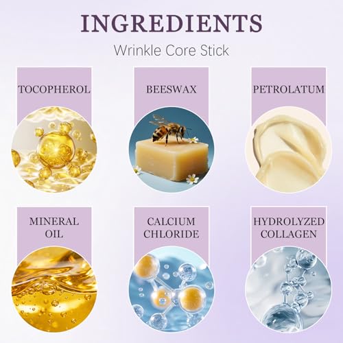 JIAOYANG 2-Step Calcium Balm Stick & Hydrogel Under Eye Patches Set