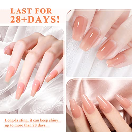 Saviland Hema-Free Poly Nail Gel - 100g Large Capacity Nude Extension