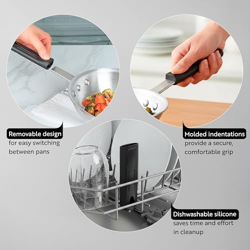 Silicone Hot Handle Holder for Frying Pans - Heat Resistant & Dishwasher Safe