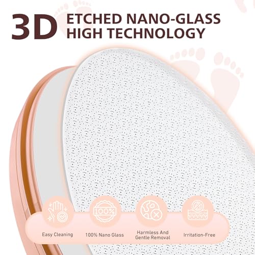 Baluca Apricot Nano Glass Foot File Callus Remover for Feet - Pedicure Tool for Home & Salon