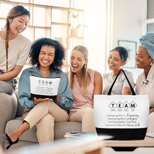 Employee Appreciation Tote Bags - 4 Pack Canvas Gifts for Team